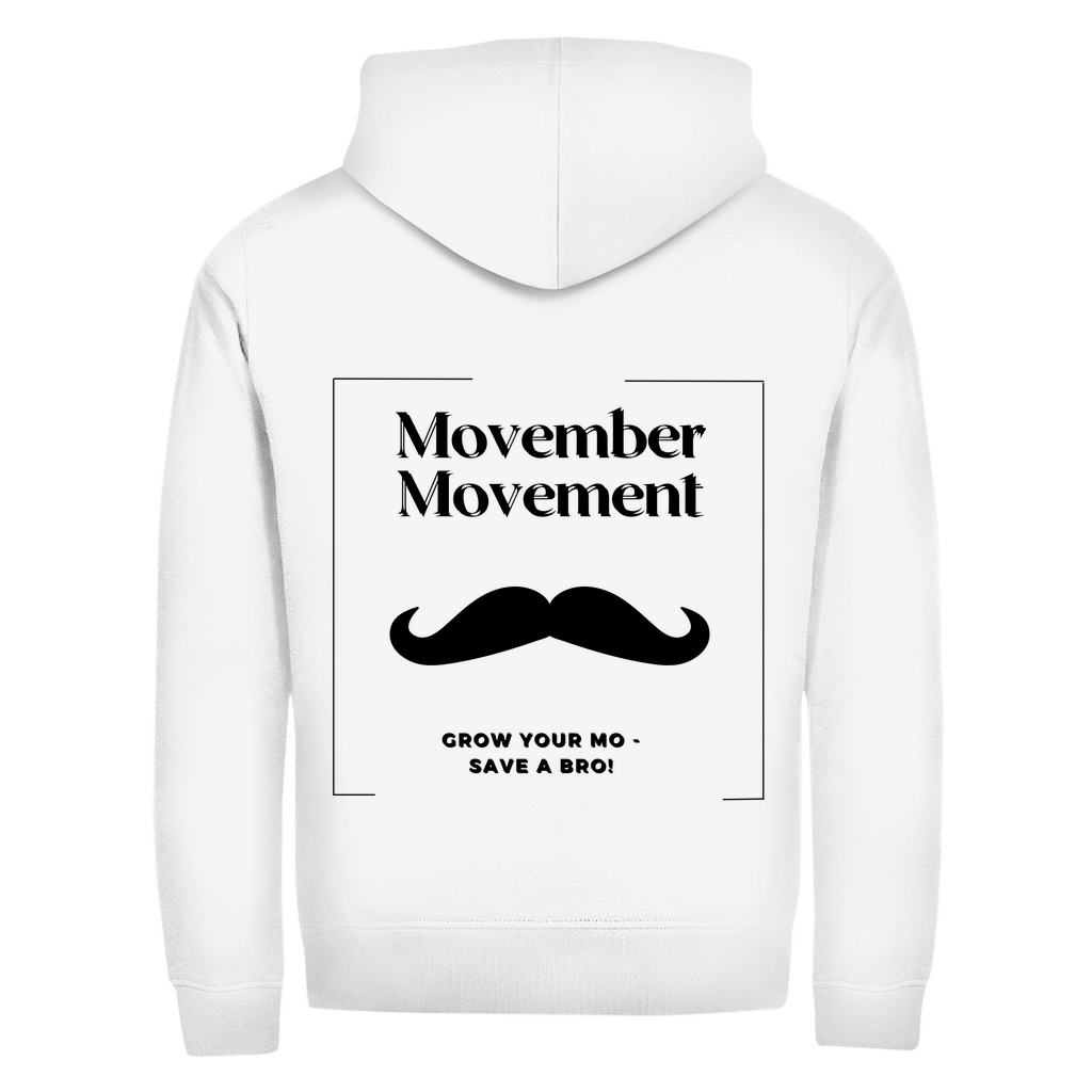 Unisex Zipper MOVEMBER MOVEMENT (front&back)