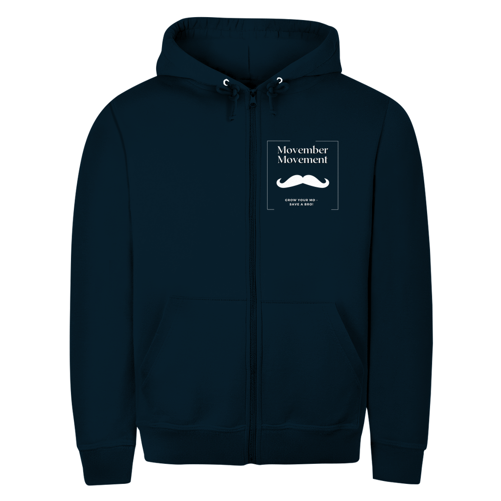 Unisex Zipper MOVEMBER MOVEMENT (front&back)