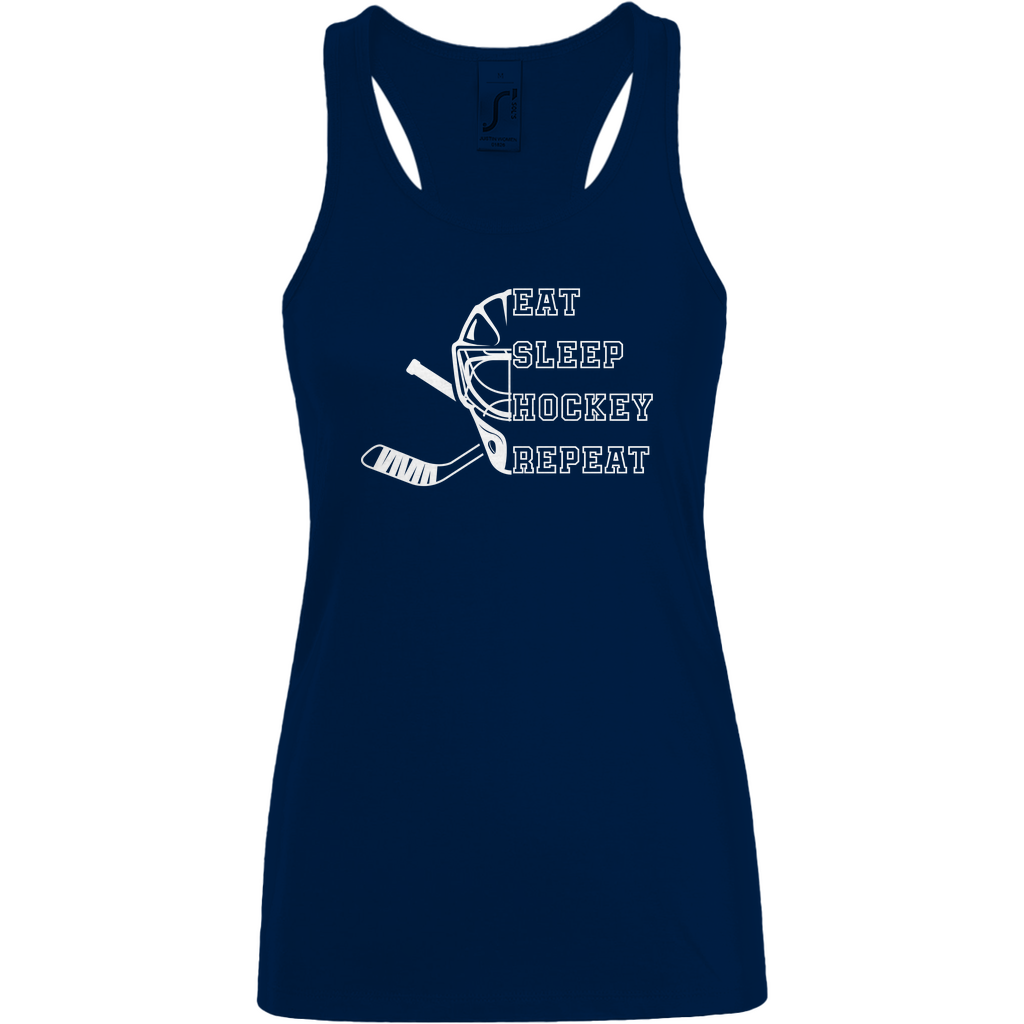 Ladies Tank Top EAT, SLEEP GOALIE