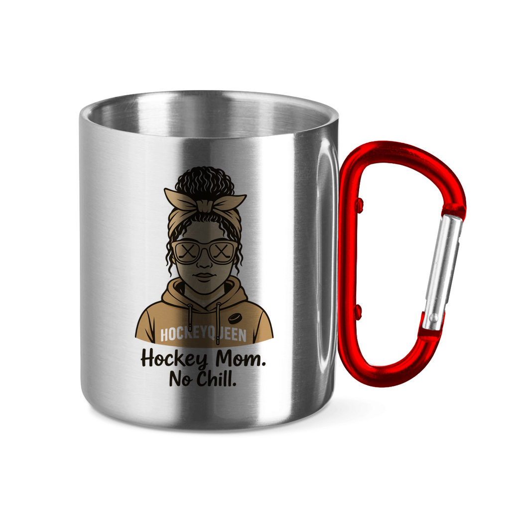 Edelstahltasse HOCKEY MOM - NO CHILL