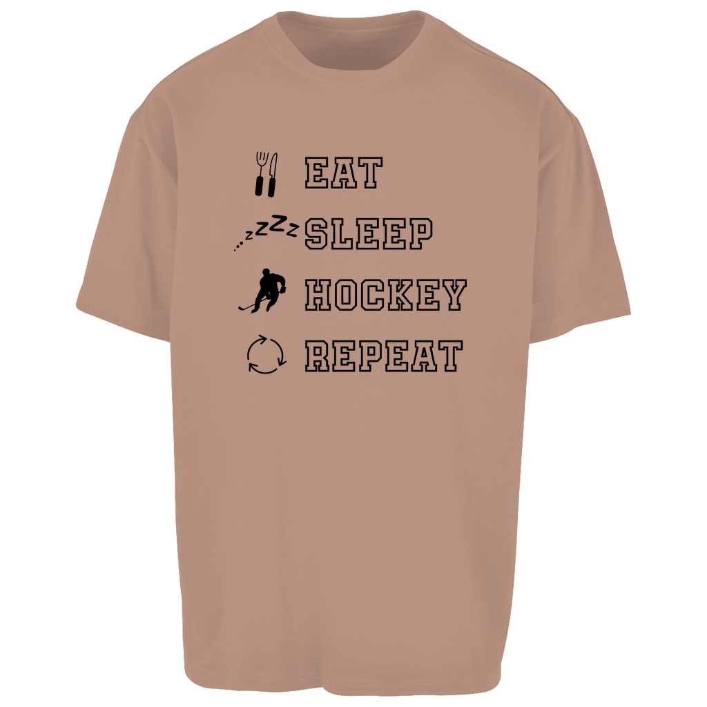 Oversize T-Shirt EAT, SLEEP REPEAT