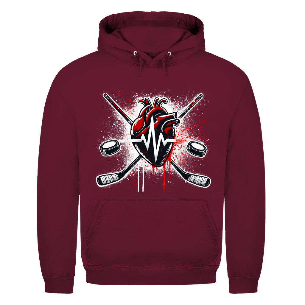 Unisex Hoodie HOCKEY HEARTBEAT