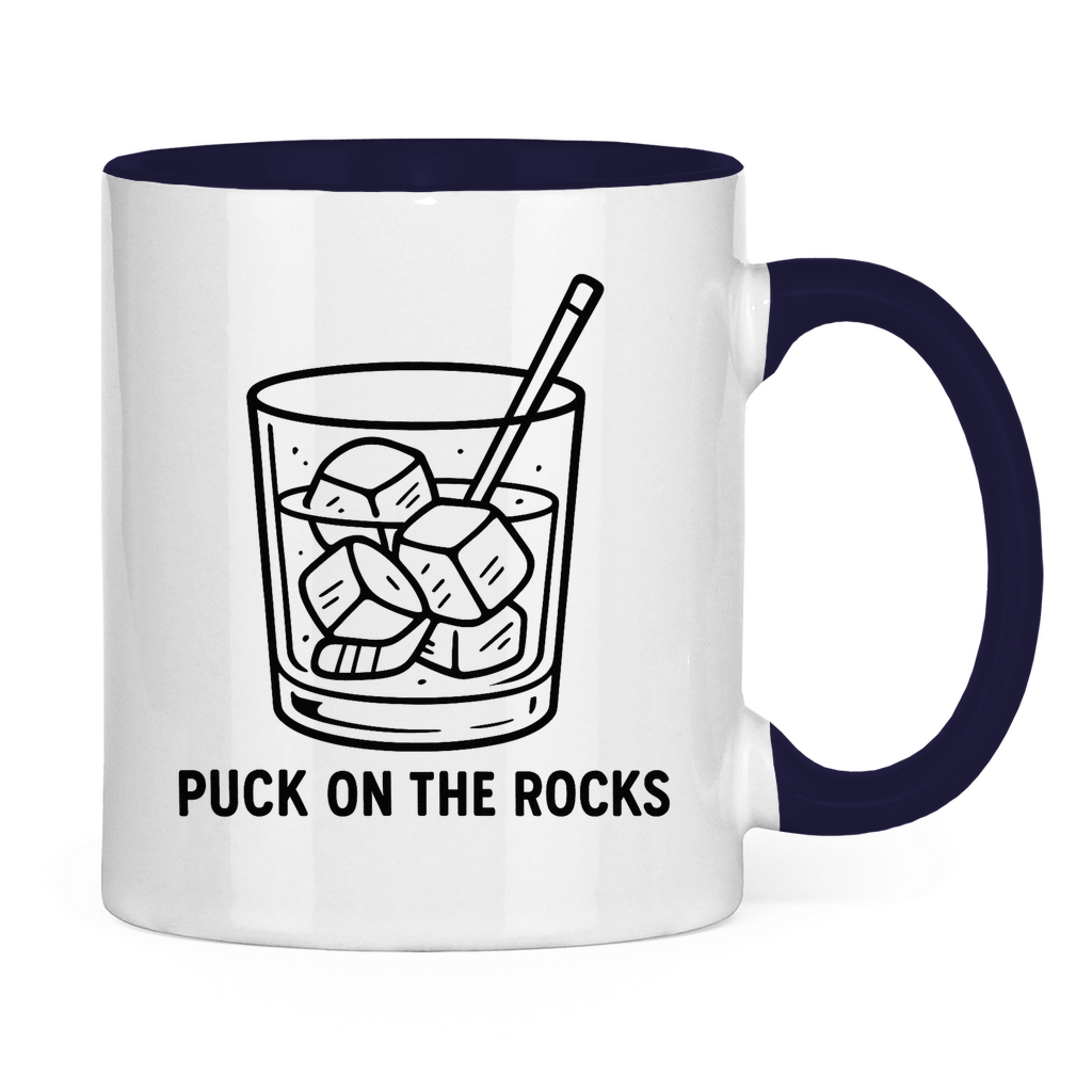 Tasse zweifarbig PUCK ON THE ROCKS