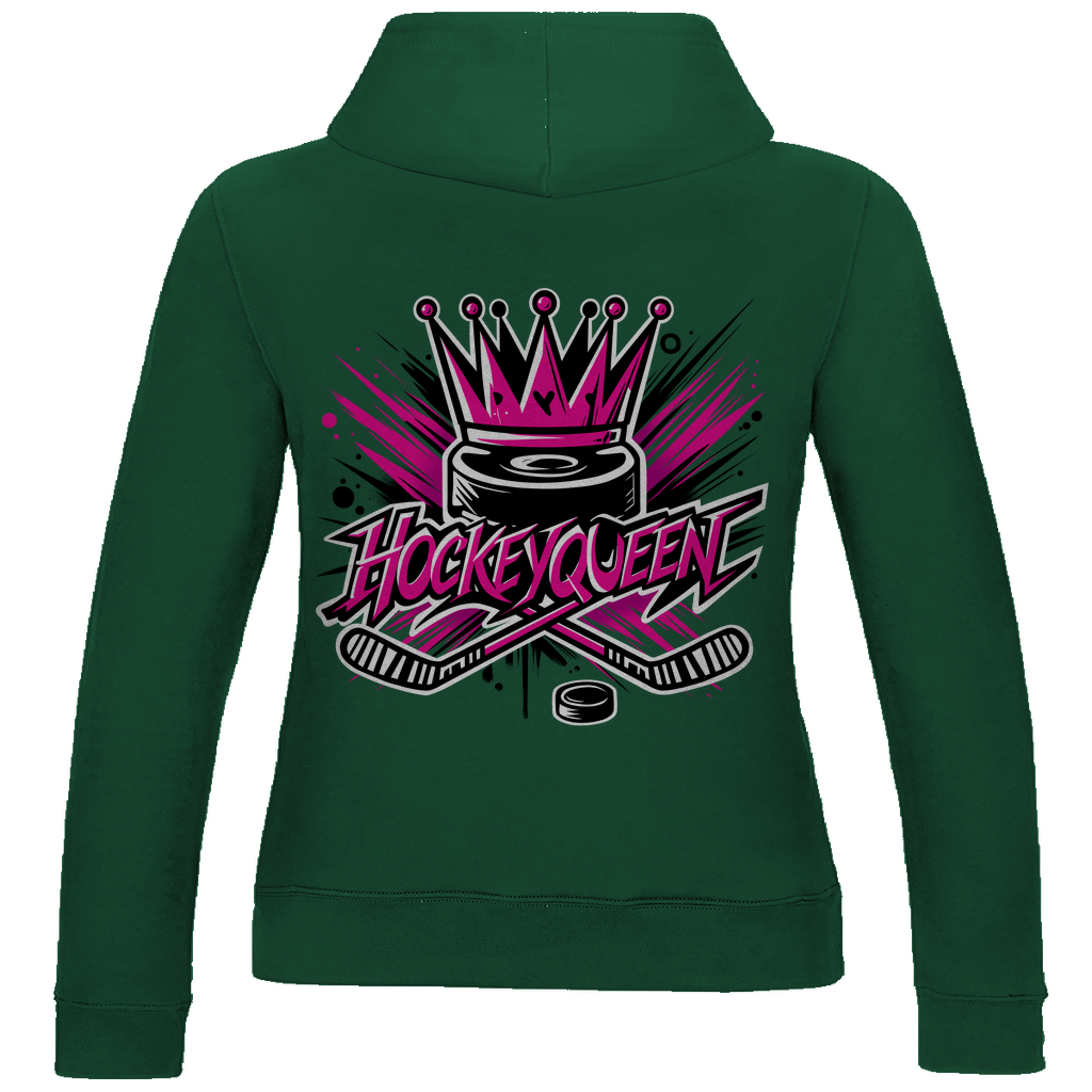 Ladies Hoodie HOCKEYQUEEN (front&back)