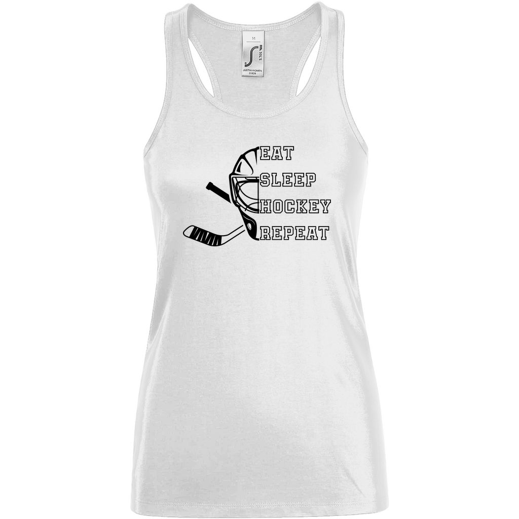 Ladies Tank Top EAT, SLEEP GOALIE