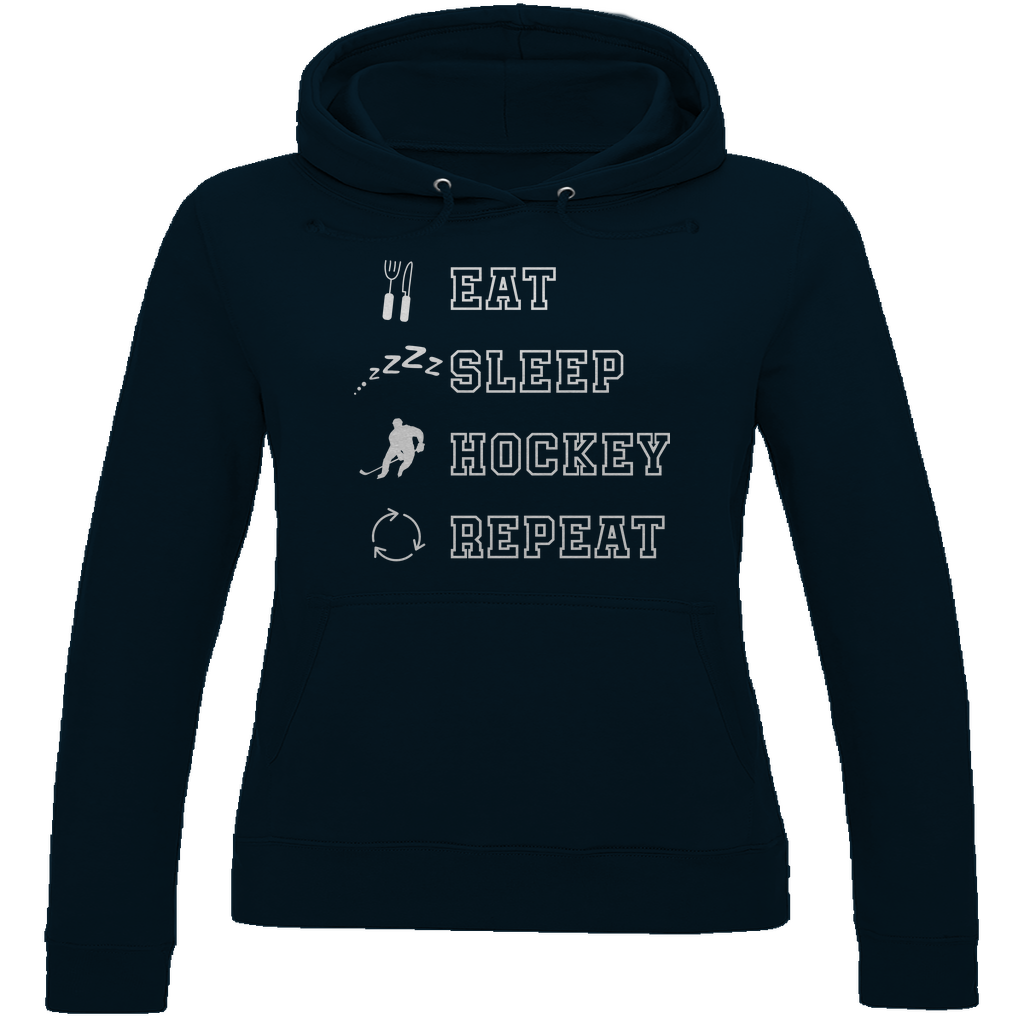 Ladies Hoodie EAT, SLEEP REPEAT