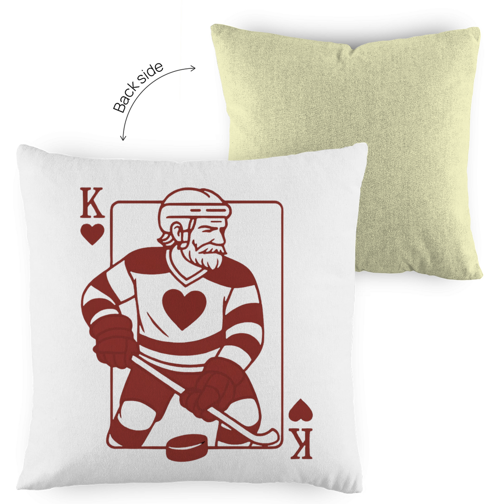 Kopfkissen zweifarbig HOCKEY HERZKÖNIG