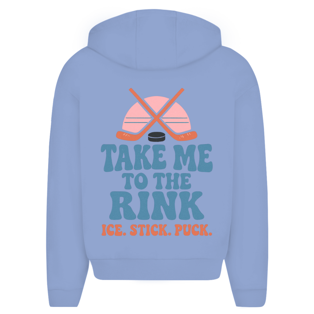 Oversize Zipper TAKE ME TO THE RINK (back)