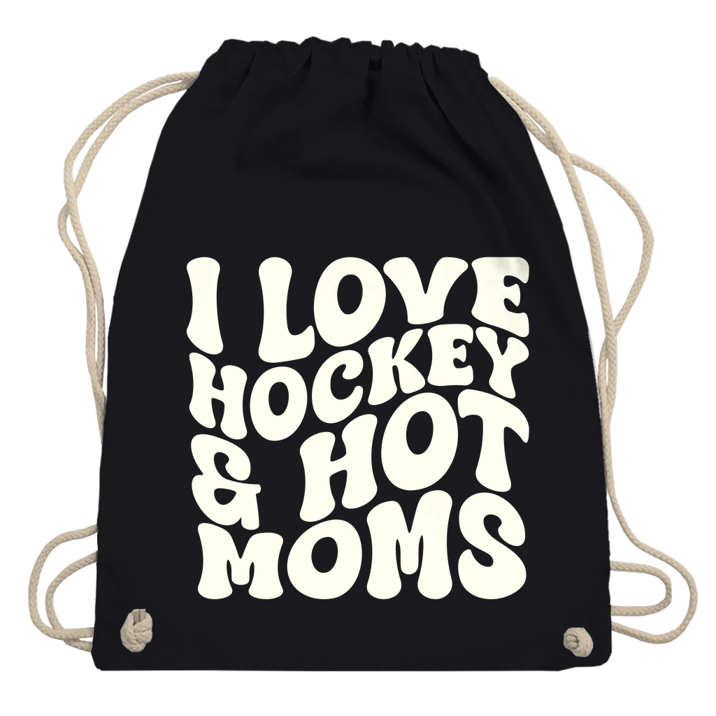 Turnbeutel I LOVE HOCKEY & HOT MOMS