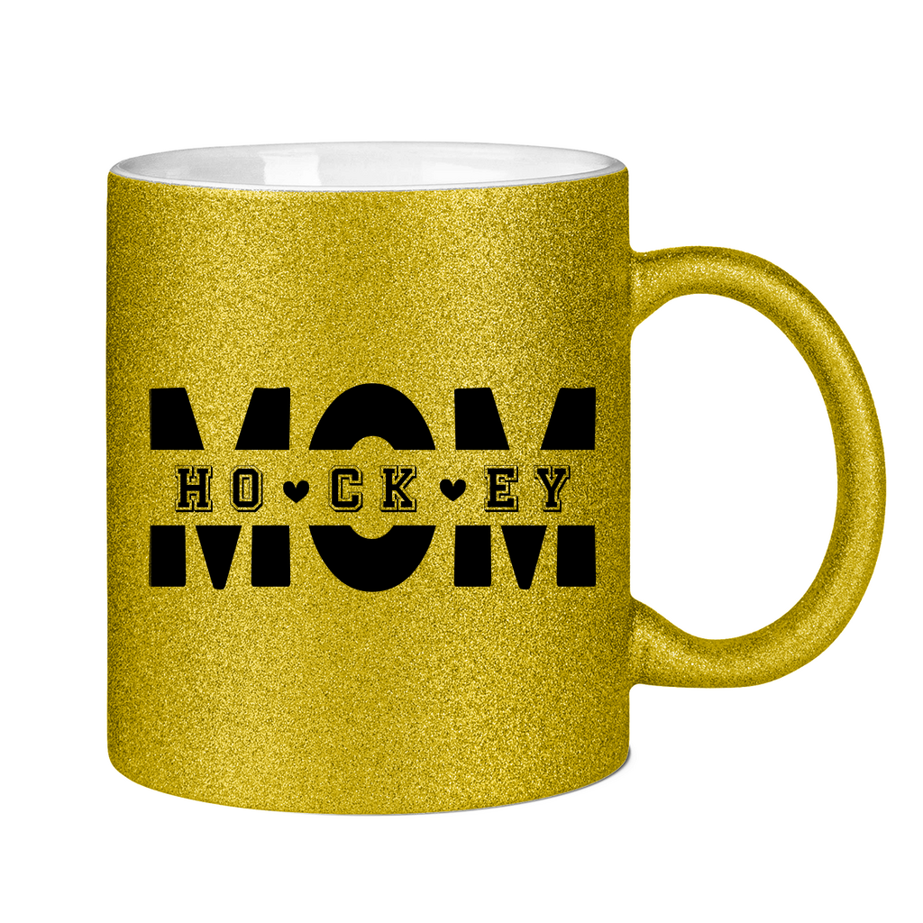 Glitzertasse HOCKEYMOM