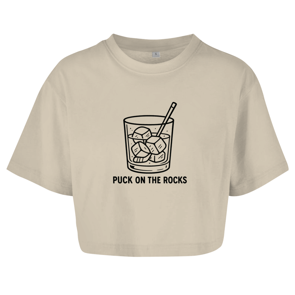 Ladies Crop Top PUCK ON THE ROCKS