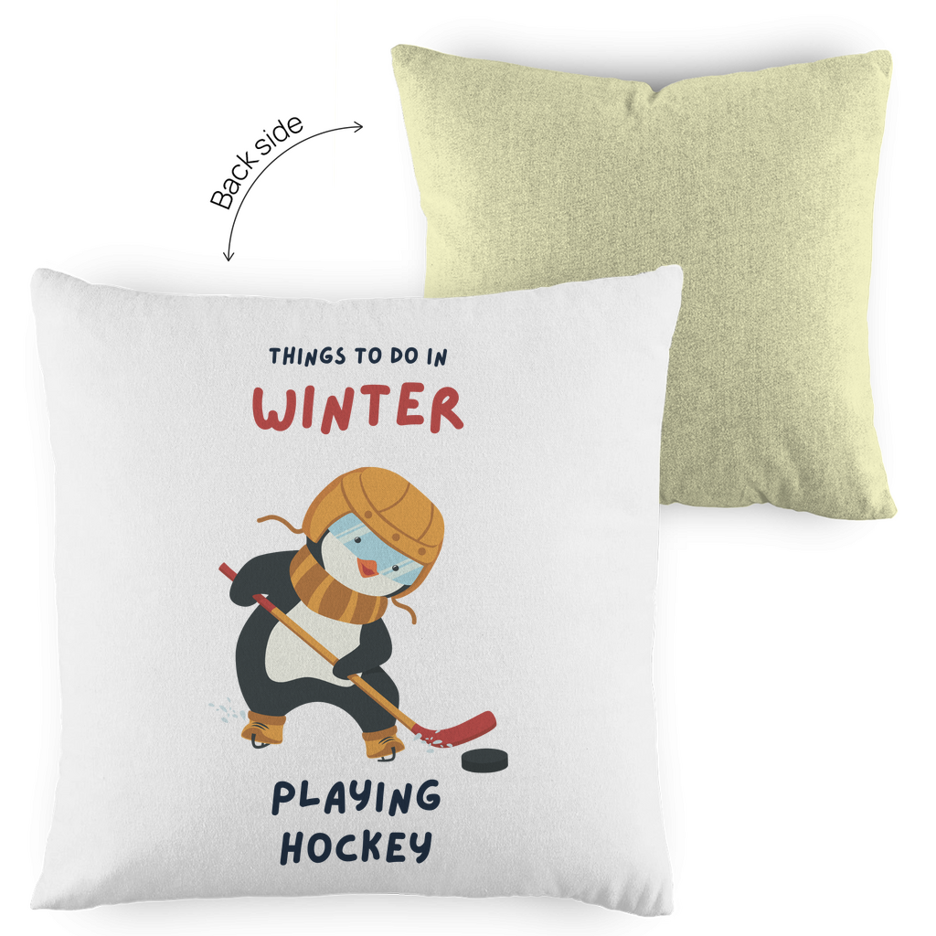 Kopfkissen zweifarbig PINGU HOCKEY