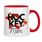 Tasse zweifarbig HOCKEY MOM FLOWERS