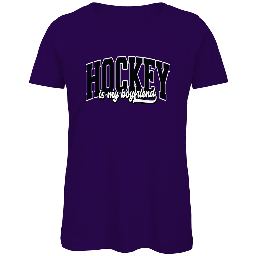 Ladies T-Shirt HOCKEY IS MY BOYFRIEND