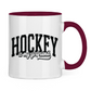 Tasse zweifarbig HOCKEY IS MY GIRLFRIEND