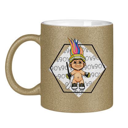 Glitzertasse HOCKEYTROLL