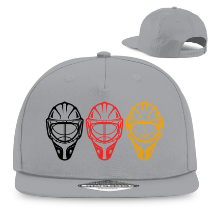 Snapback TEAM GOALIE MASKE SCHWARZ-ROT-GOLD