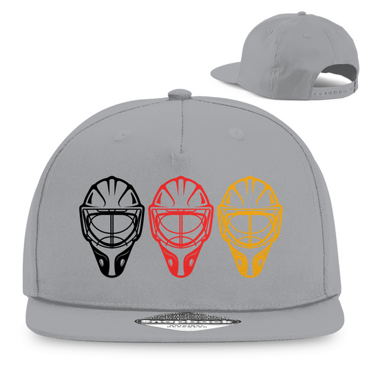 Snapback TEAM GOALIE MASKE SCHWARZ-ROT-GOLD