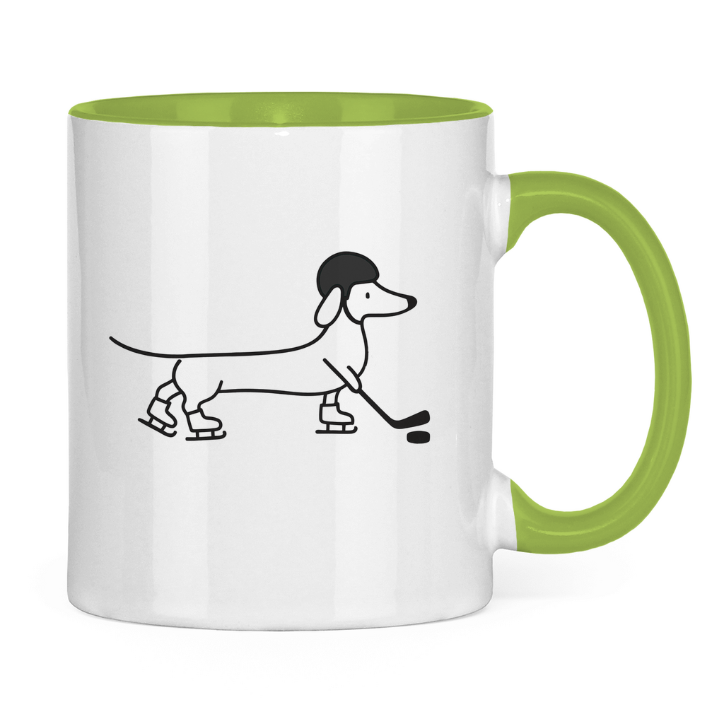 Tasse zweifarbig HOCKEY DACKEL
