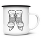 Emaille Tasse SKATES