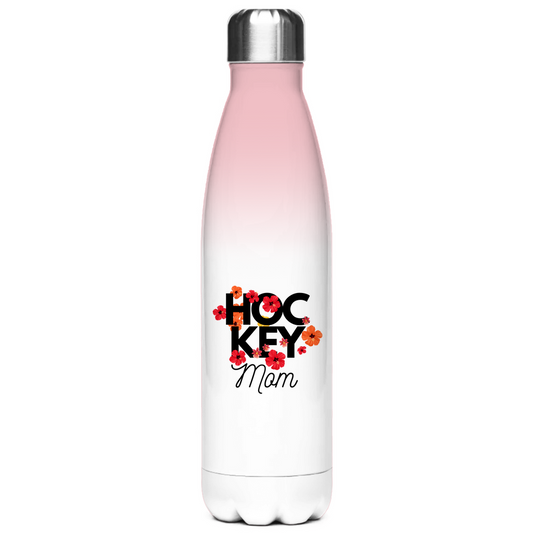 Edelstahl-Thermoflasche HOCKEY MOM FLOWERS