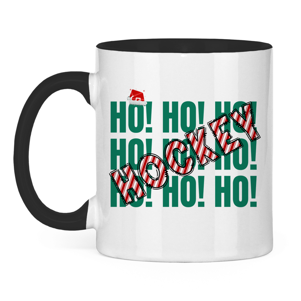 Tasse zweifarbig HO HO HOCKEY