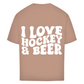 Oversize T-Shirt I LOVE HOCKEY & BEER (back)