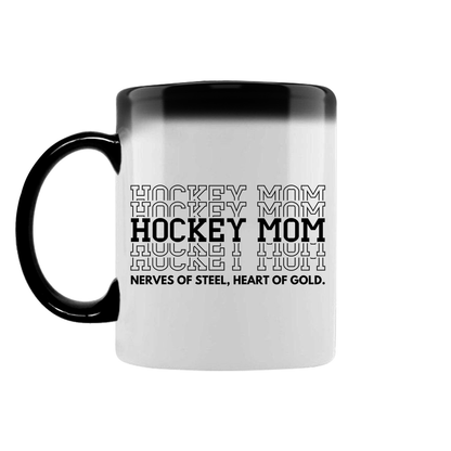 Zaubertasse HOCKEYMOM NERVES & HEART