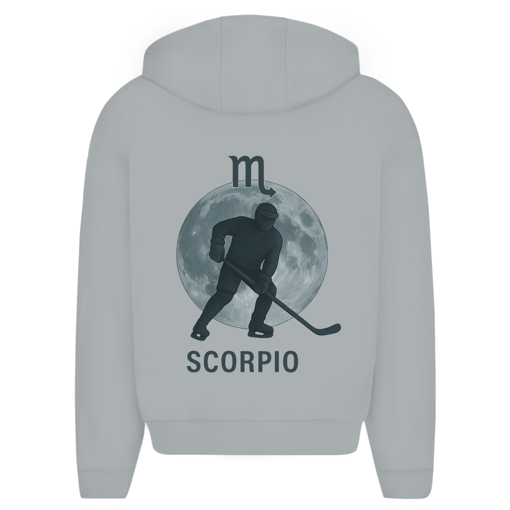 Oversize Zipper STERNZEICHEN SCORPIO / SKORPION (front&back)