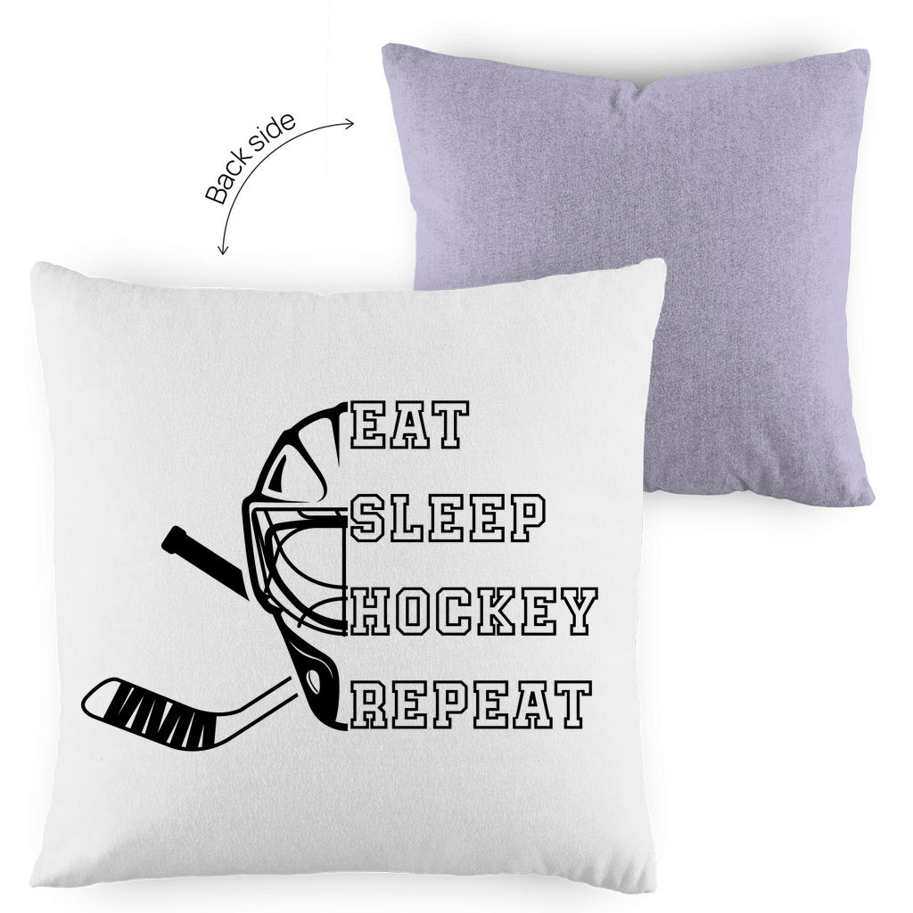 Kopfkissen zweifarbig EAT, SLEEP GOALIE