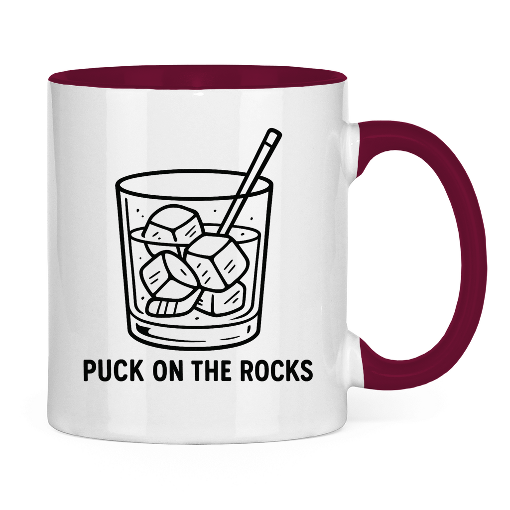 Tasse zweifarbig PUCK ON THE ROCKS