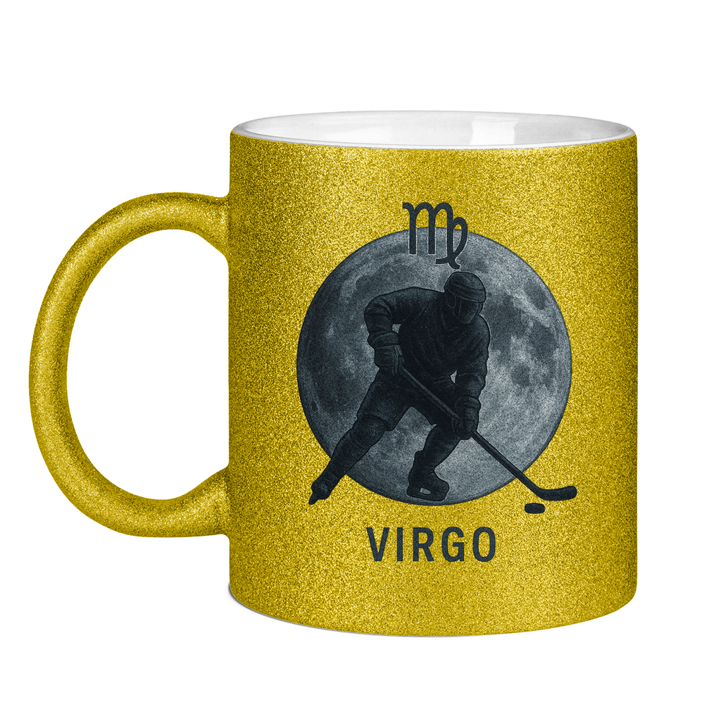 Glitzertasse STERNZEICHEN VIRGO / JUNGFRAU