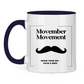 Tasse zweifarbig MOVEMBER MOVEMENT