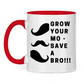 Tasse zweifarbig GROW YOUR MO