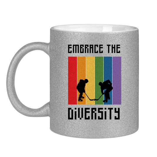 Glitzertasse EMBRACE THE DIVERSITY