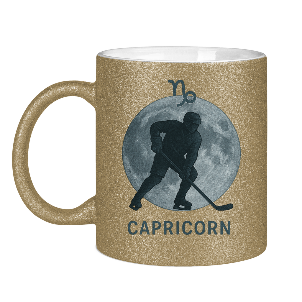 Glitzertasse STERNZEICHEN CAPRICORN / STEINBOCK
