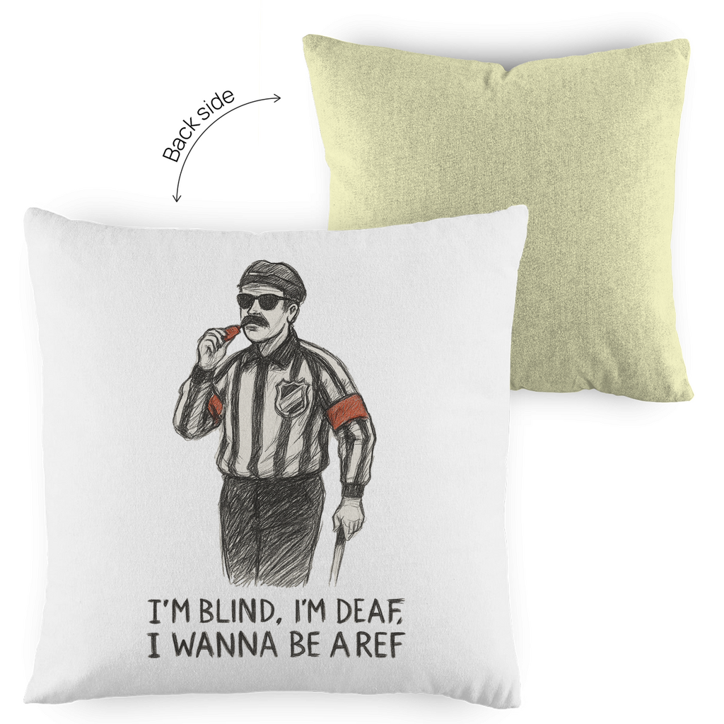 Kopfkissen zweifarbig WANNA BE A REF