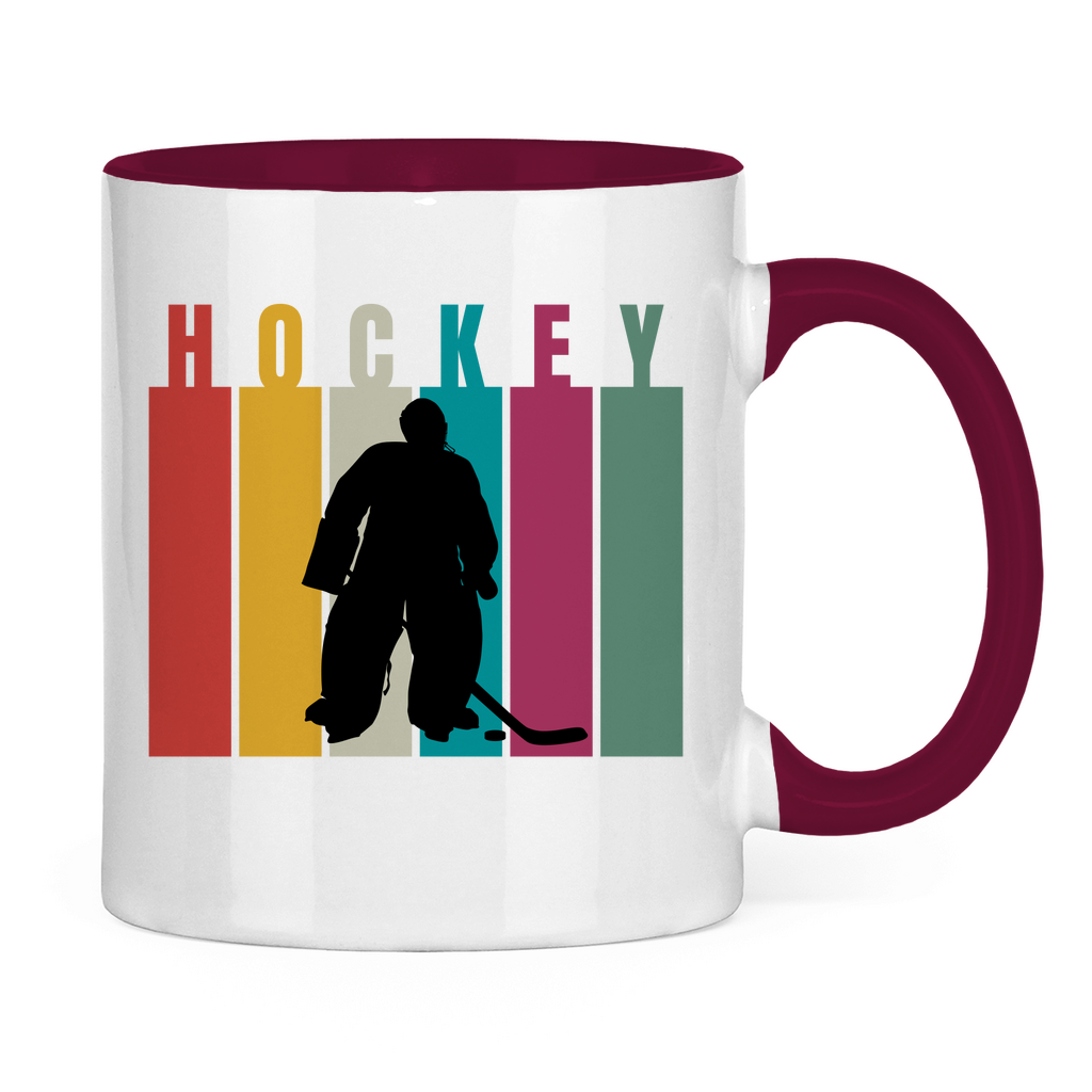 Tasse zweifarbig COLOURFUL HOCKEY GOALIE