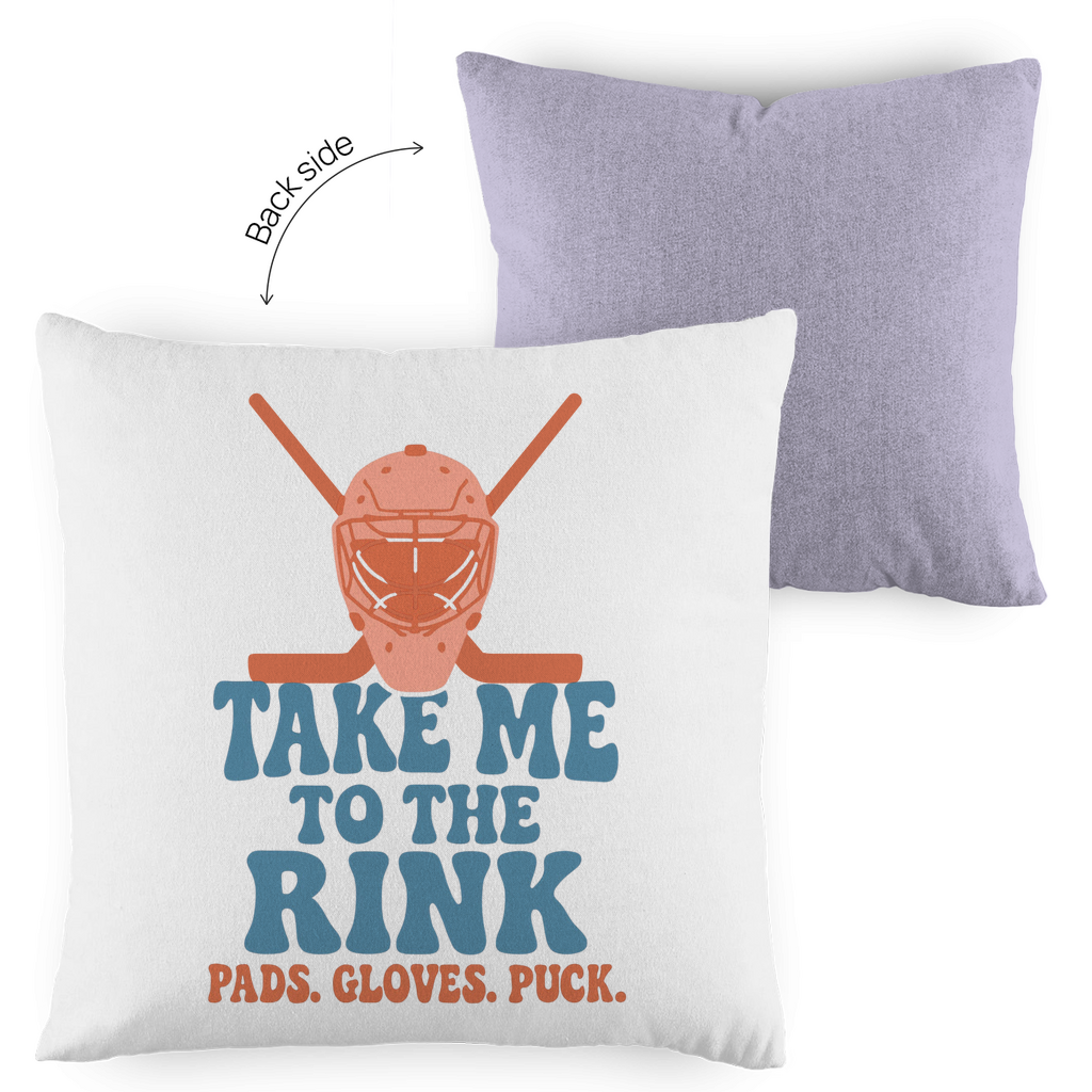 Kopfkissen zweifarbig TAKE ME TO THE RINK GOALIE
