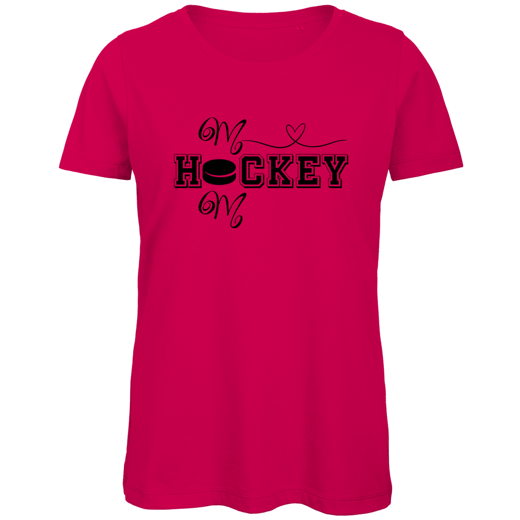 Ladies T-Shirt HOCKEY MOM HEART