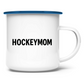 Emaille Tasse HOCKEYMOM BRAIN