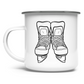 Emaille Tasse SKATES