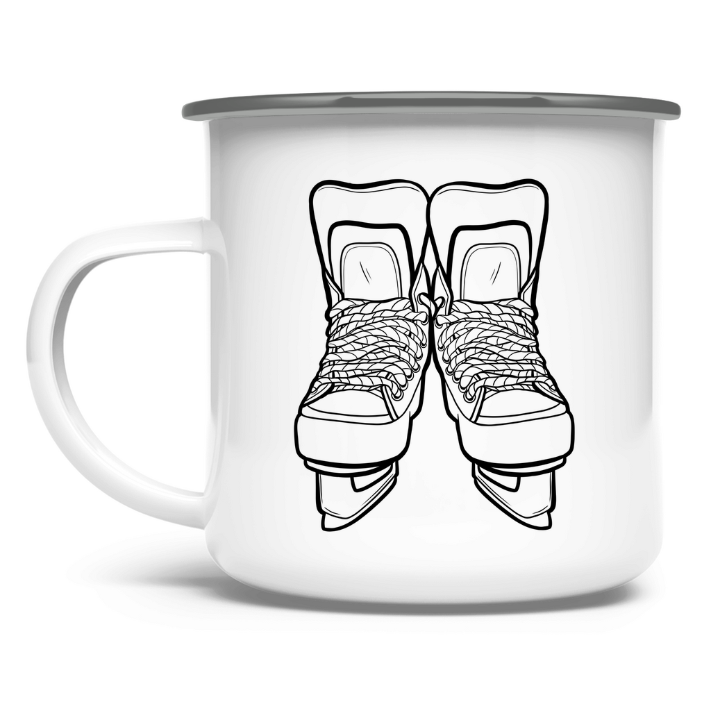 Emaille Tasse SKATES