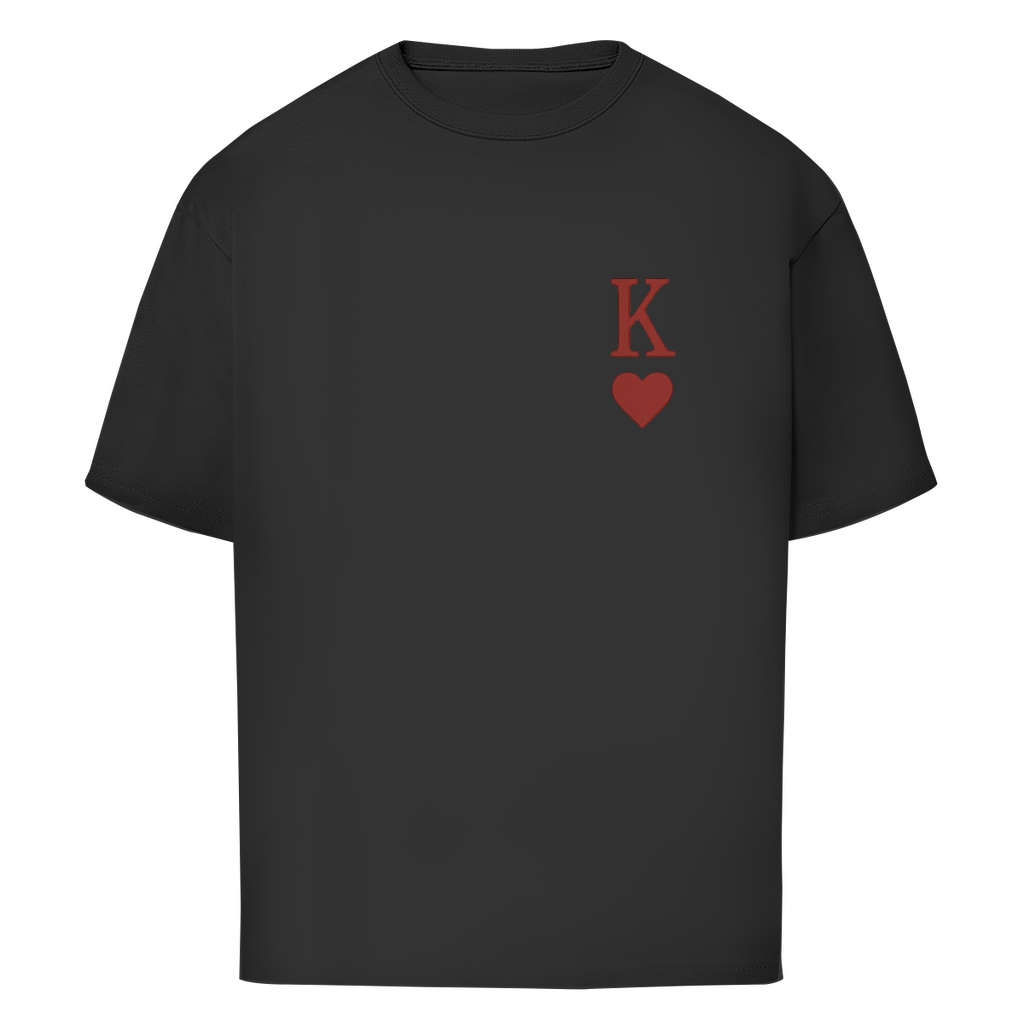 Oversize T-Shirt HOCKEY HERZKÖNIG (front&back)