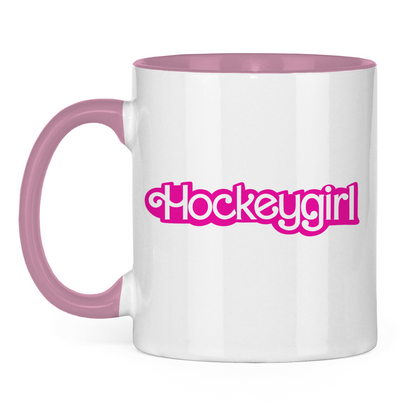 Tasse zweifarbig HOCKEYGIRL SCHRIFT