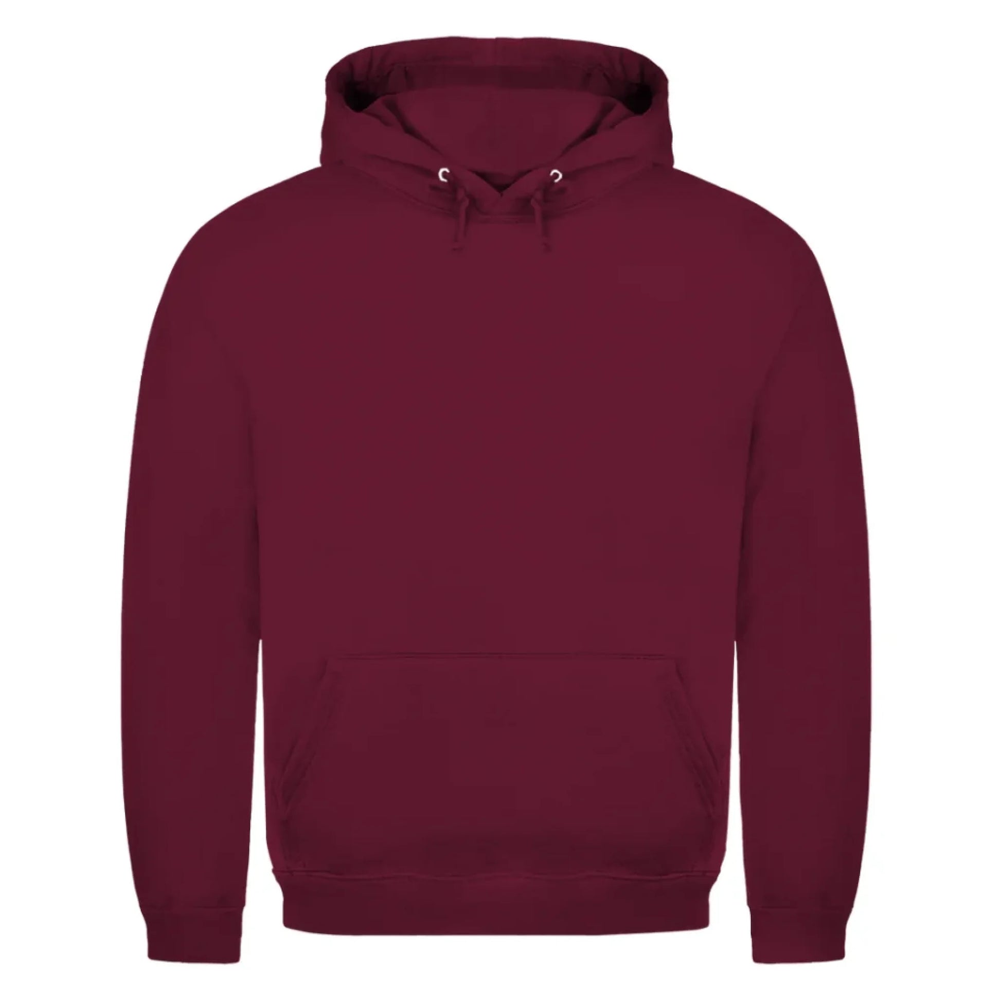 front_Burgundy_Unisex Hoodie HOCKEY MOM LIFE_mockup