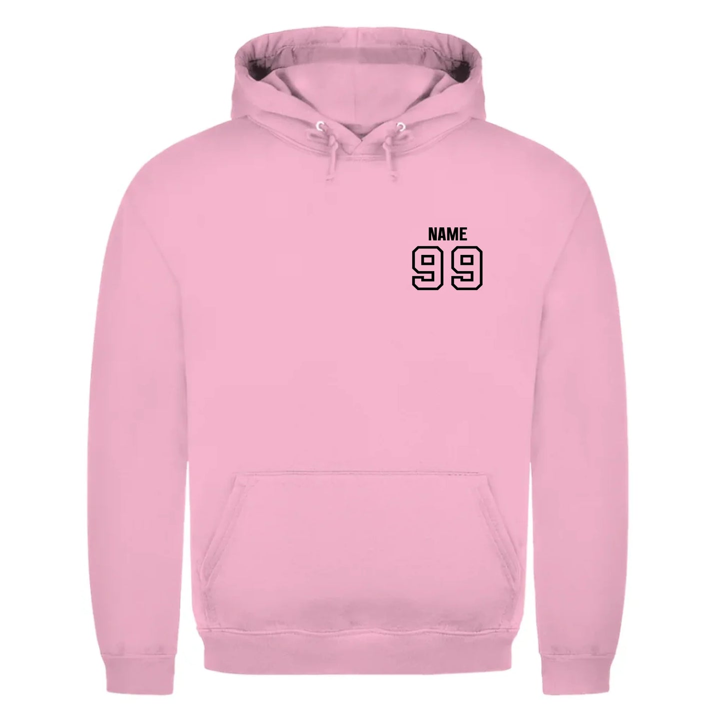 front_Baby Pink_Unisex Hoodie HOCKEY MOM LIFE_mockup