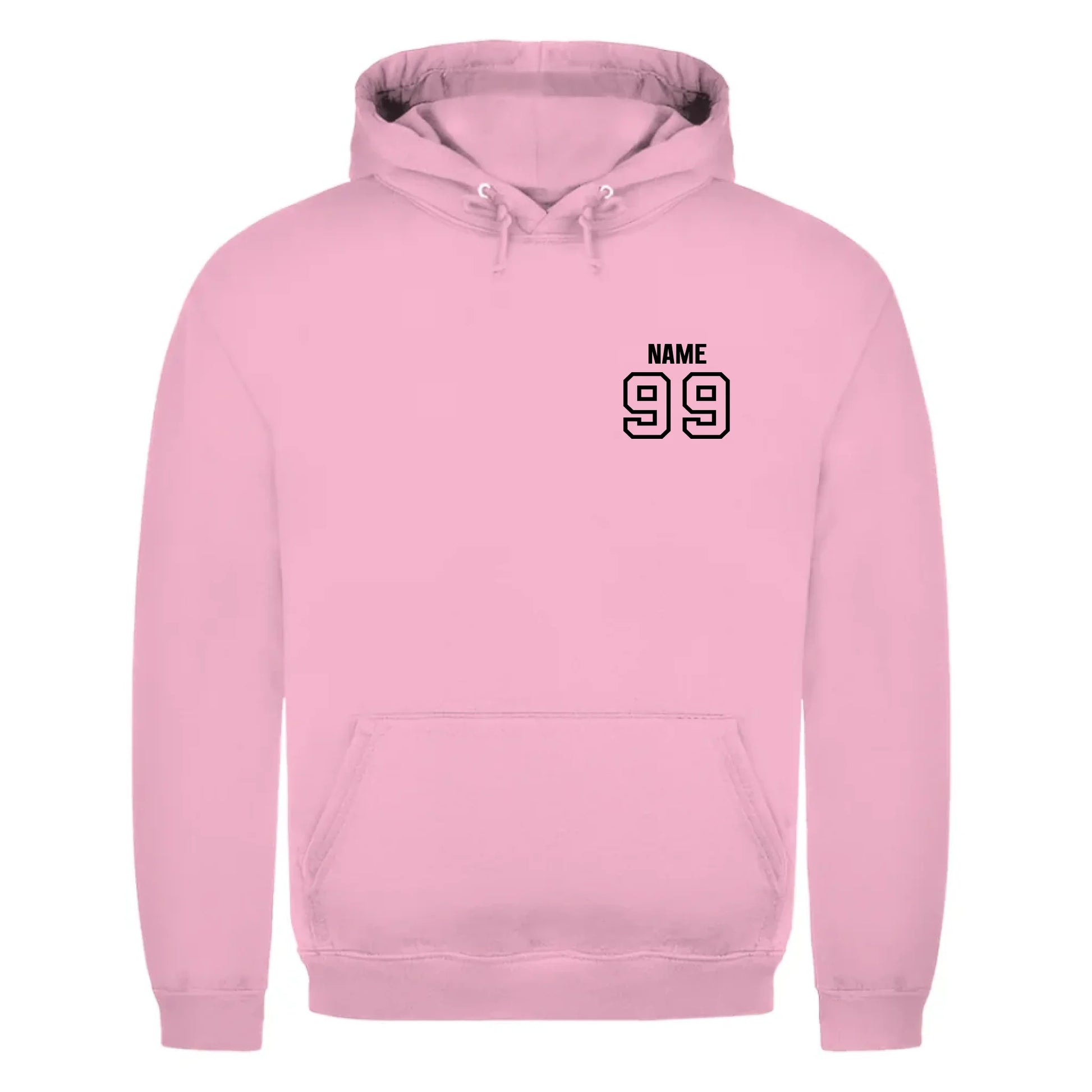 front_Baby Pink_Unisex Hoodie HOCKEY MOM LIFE_mockup