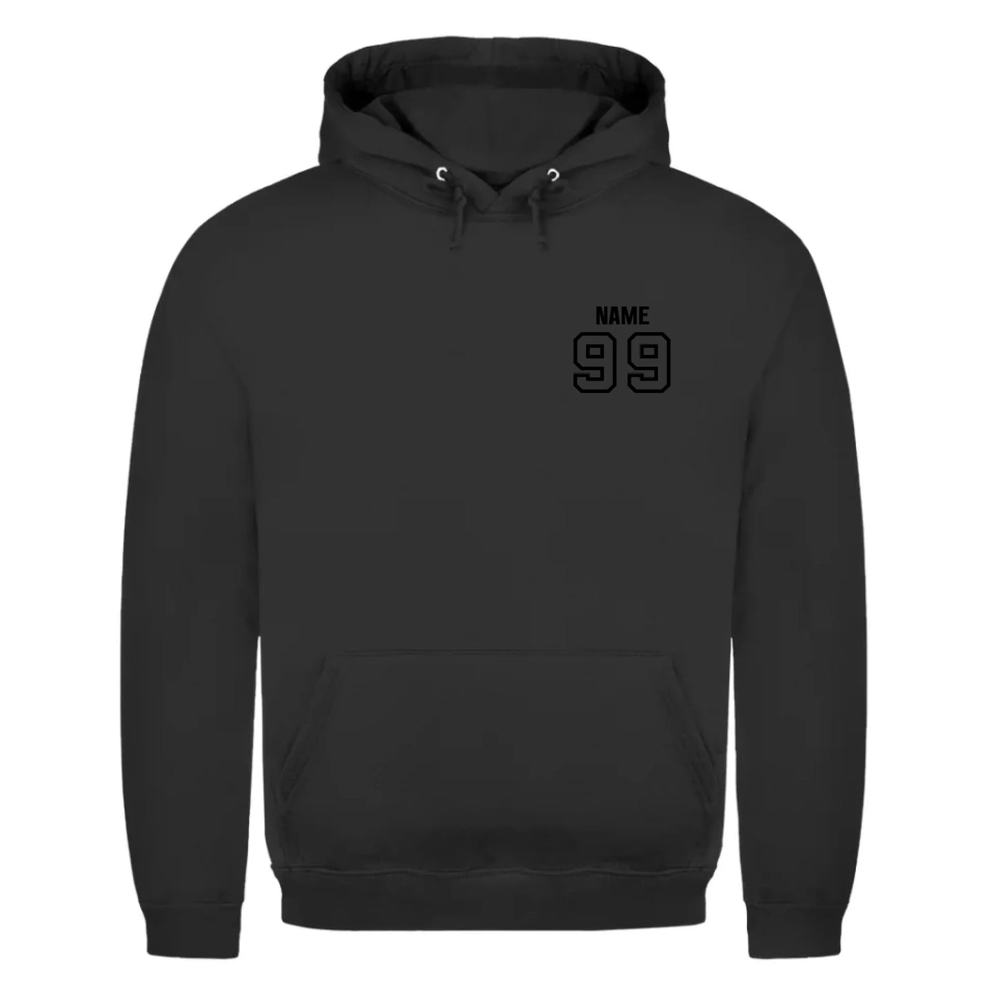 front_Jet Black_Unisex Hoodie HOCKEY MOM LIFE_mockup