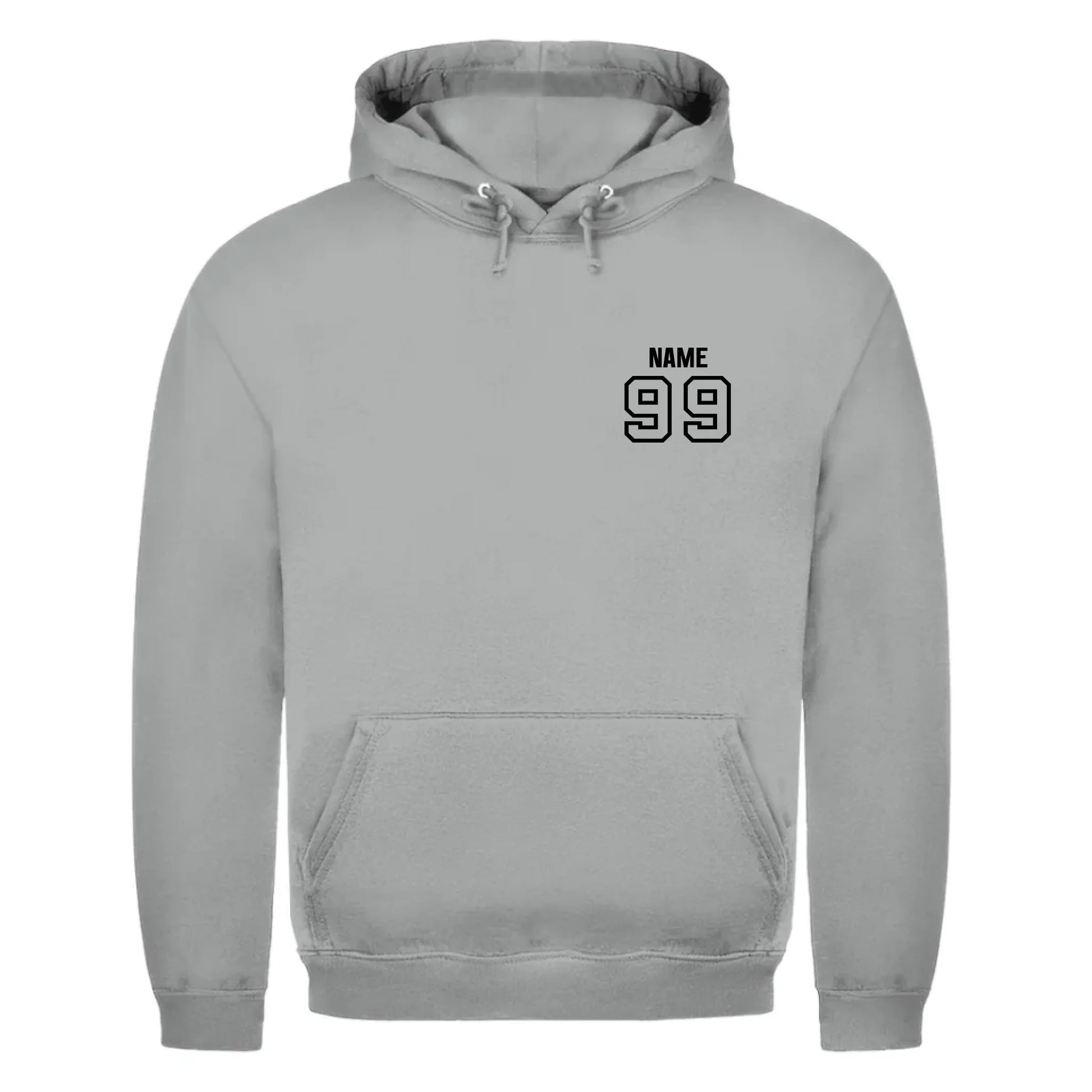front_Heather Grey_Unisex Hoodie HOCKEY MOM LIFE_mockup